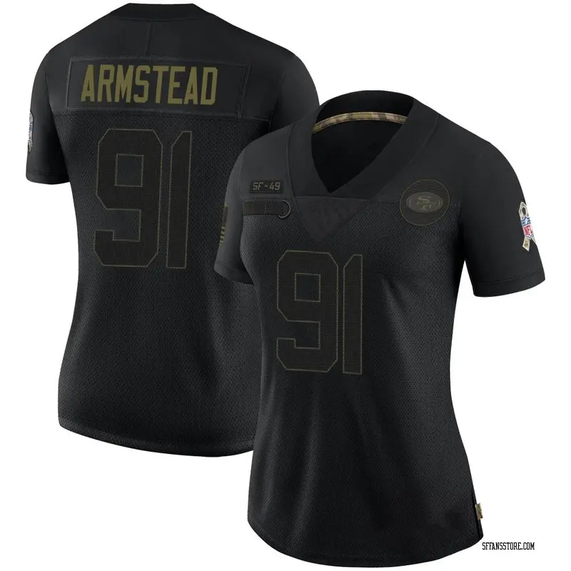 Arik Armstead Elite No.91 Black Golden Edition Men's 49ers Jersey