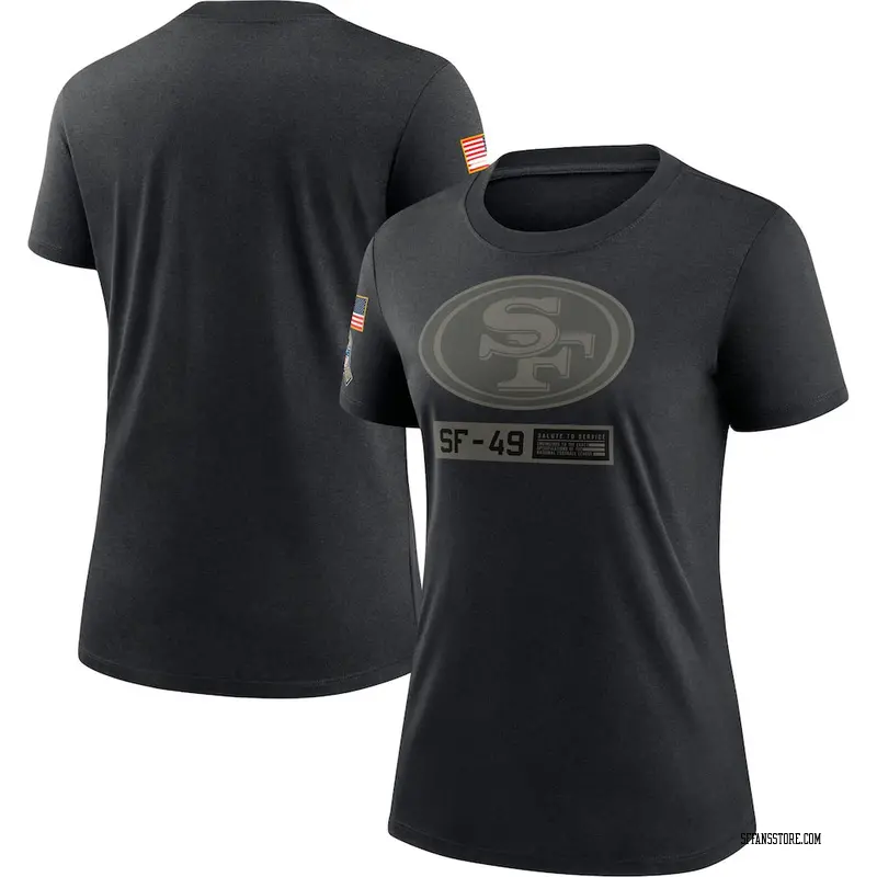 Tom Rathman 2020 Salute To Service Performance T-Shirt - Black